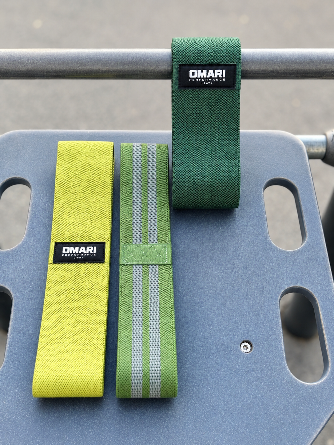 Pack FOREST — 3 élastiques de musculation antidérapants en tissu