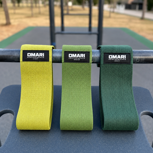 Pack FOREST — 3 élastiques de musculation antidérapants en tissu